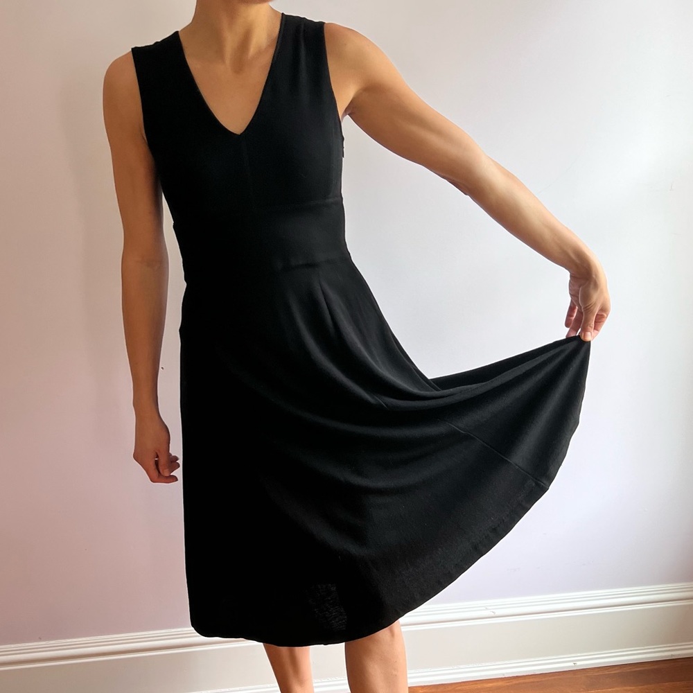 Club Monaco black a-line sleeveless dress